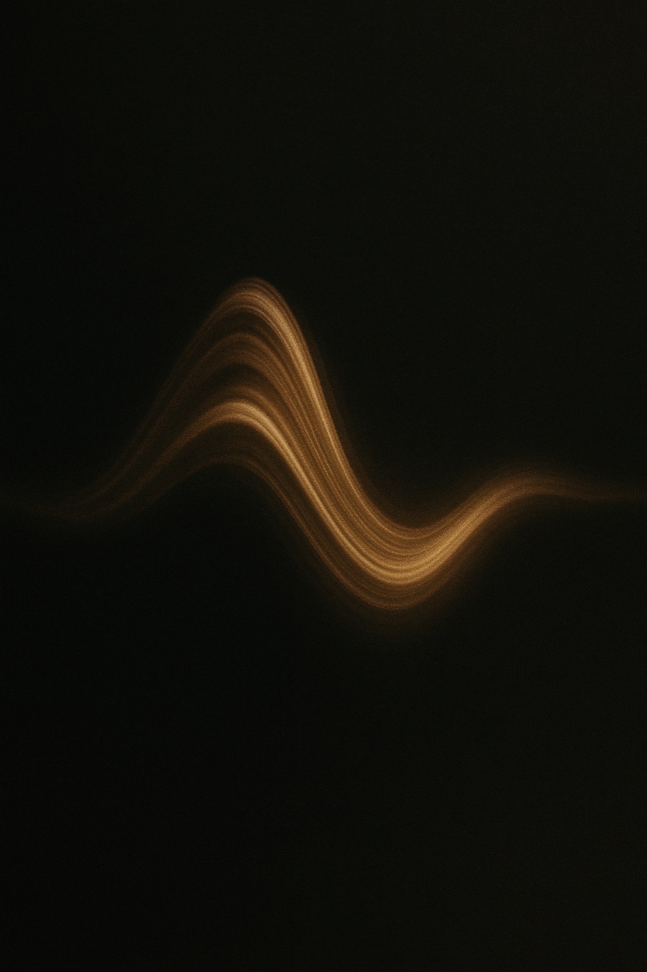 An abstract signal returning to coherence
